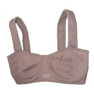 SET Active Taupe Ribbed‎ Bralette